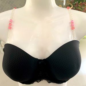 Crystal like bra straps with elastic , NWOT
